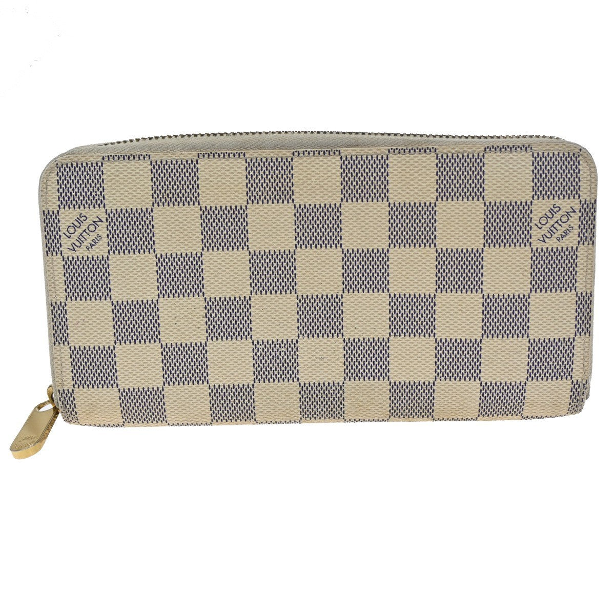 Louis Vuitton Zippy Compact Wallet Damier, WHITE, LEATHER, Wallets