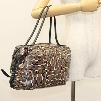 Salvatore Ferragamo Vintage Handbag Canvas, BROWN, CANVAS, Handbag