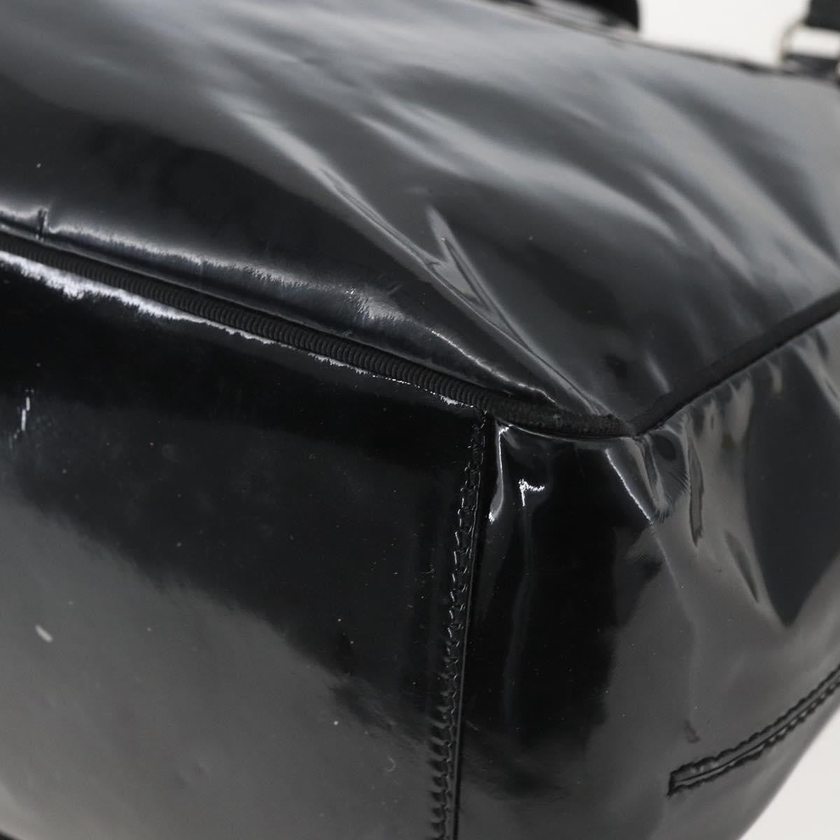 Salvatore Ferragamo Vintage Tote bag Patent Leather, BLACK, PATENT_LEATHER, Tote bag