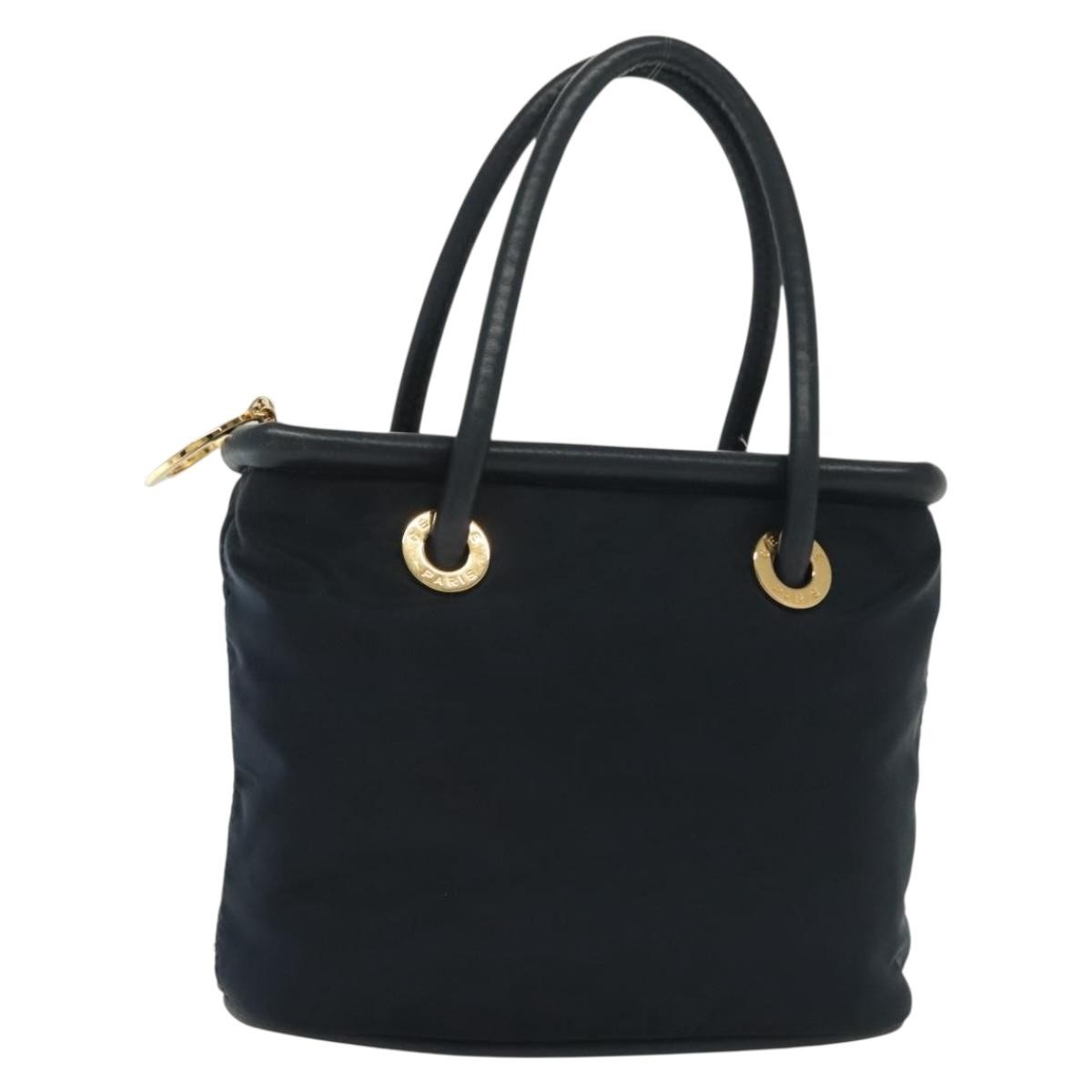 Celine Handbag Nylon, Navy, Nylon, Handbag