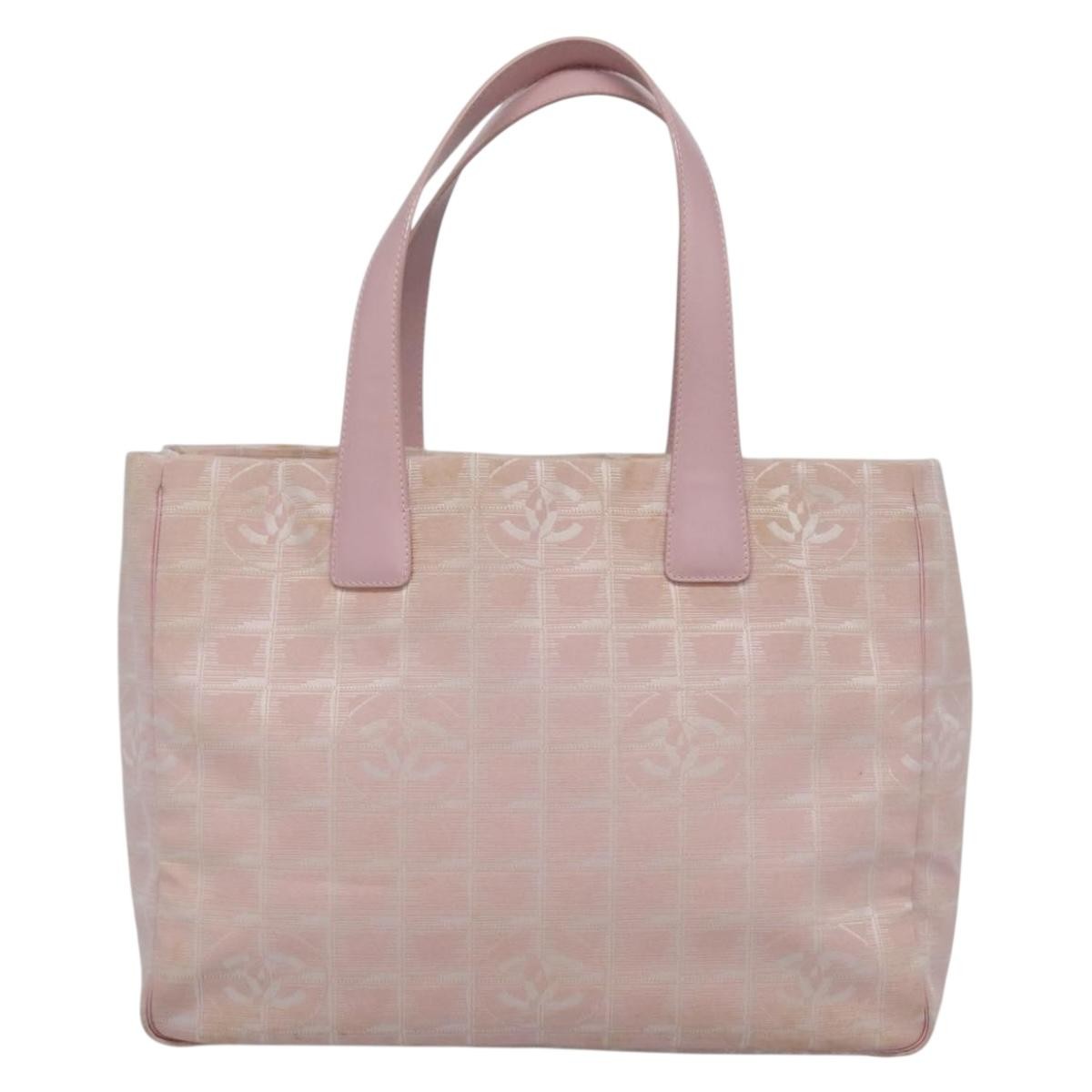 Chanel Travel Line Tote Nylon, PINK, NYLON, Tote bag