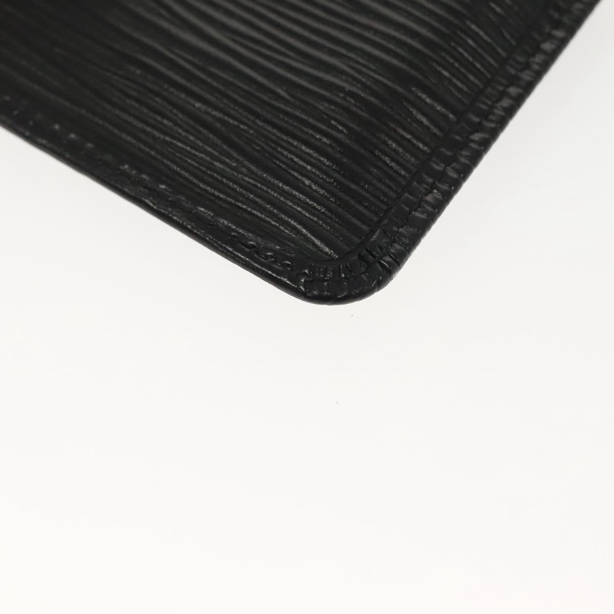 Louis Vuitton Pochette Clés Epi, BLACK, LEATHER, Wallets