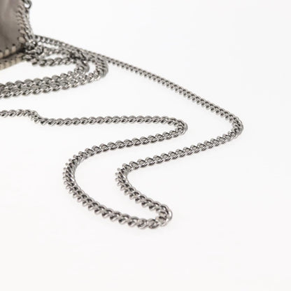 Stella McCartney Falabella Fold Over Crossbody Bag Suede, GRAY, SUEDE, Crossbody bag