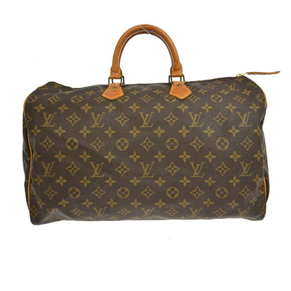 Louis Vuitton Speedy Handbag Monogram Canvas, BROWN, CANVAS, Handbag