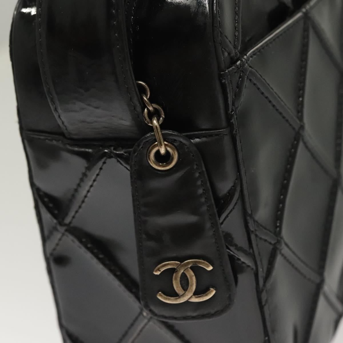 Chanel Vintage Shoulder Bag Patent leather, BLACK, PATENT_LEATHER, Shoulder bag