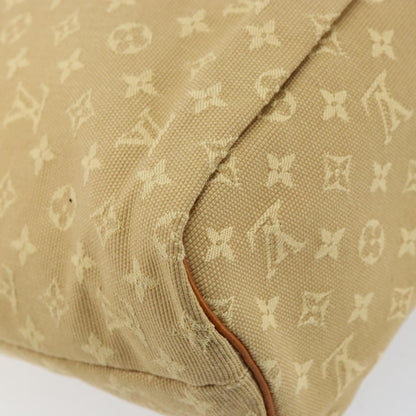 Louis Vuitton Lucille Handbag Mini Lin, BEIGE, CANVAS, Tote bag