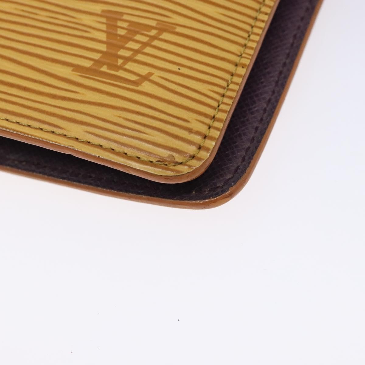 Louis Vuitton Agenda Cover Epi Leather, YELLOW, LEATHER, Wallets