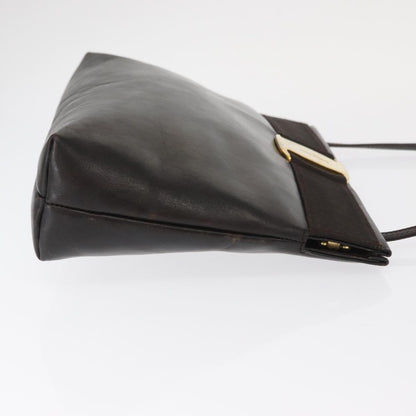 Salvatore Ferragamo Vala Shoulder Bag Leather, BROWN, LEATHER, Shoulder bag