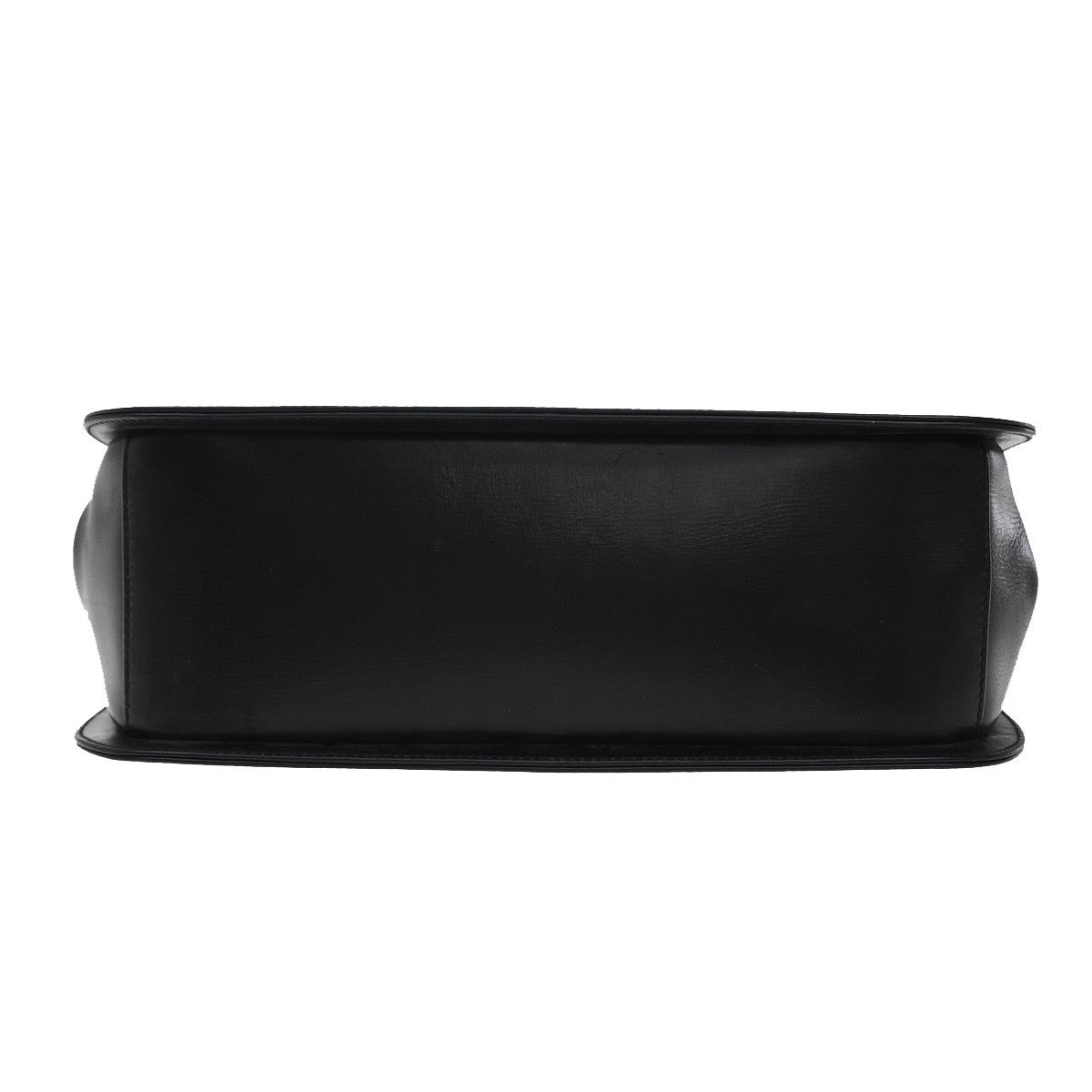 Salvatore Ferragamo Gancini Shoulder Bag Leather, BLACK, LEATHER, Shoulder bag