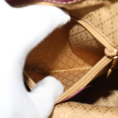 Gucci Vintage Bamboo Backpack Suede, PURPLE, SUEDE, Backpack