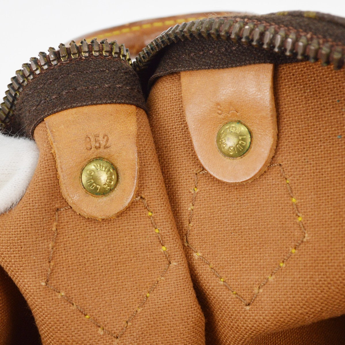 Louis Vuitton Speedy Handbag Monogram Canvas, BROWN, CANVAS, Handbag