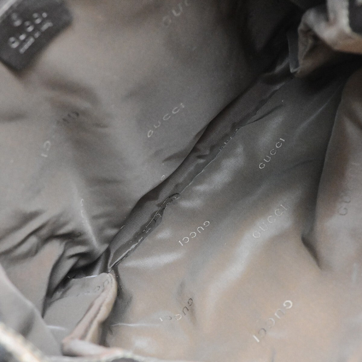 Gucci Drawstring Backpack GG Canvas, BROWN, CANVAS, Backpack