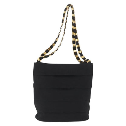 Salvatore Ferragamo Vala Shoulder Bag Nylon, BLACK, NYLON, Shoulder bag