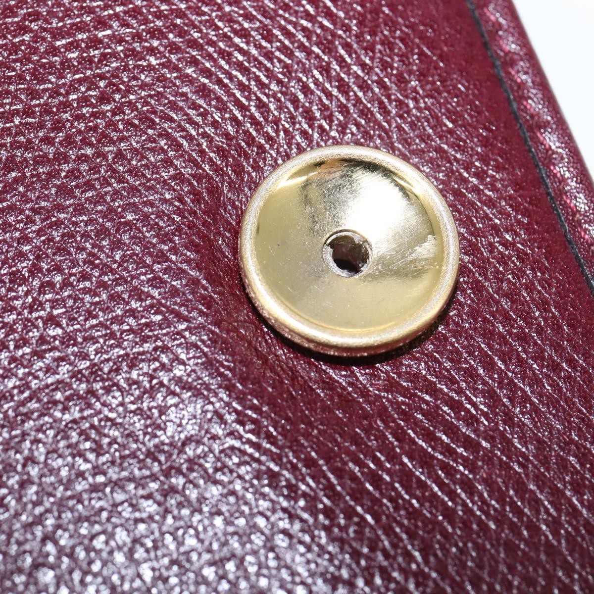 Christian Dior Flap chain Shoulder bag Leather, BURGUNDY, LEATHER, Shoulder bag