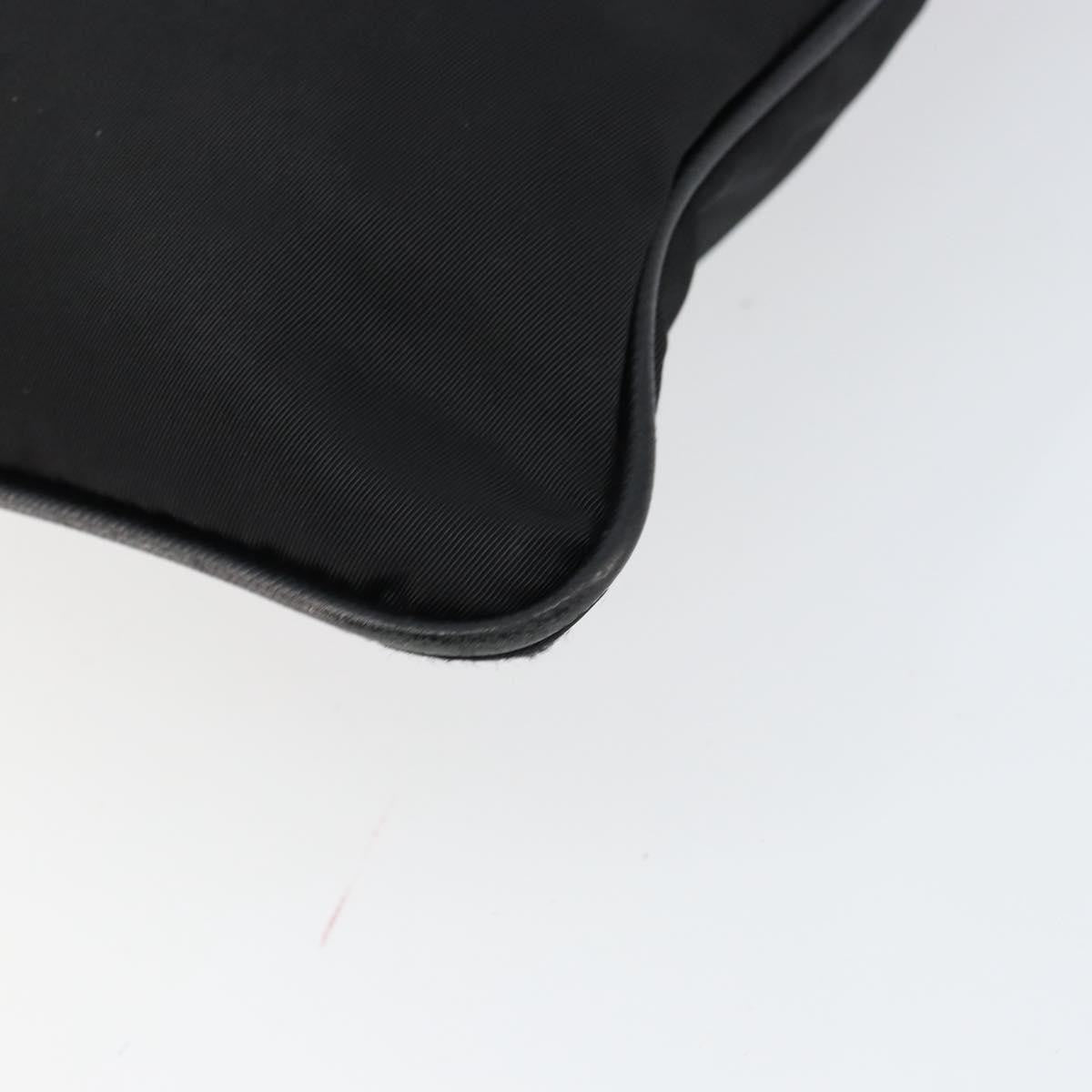 Prada Flat Messenger Bag Tessuto, BLACK, NYLON, Shoulder bag