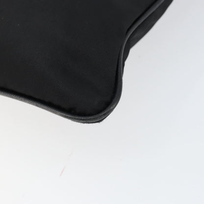 Prada Flat Messenger Bag Tessuto, BLACK, NYLON, Shoulder bag