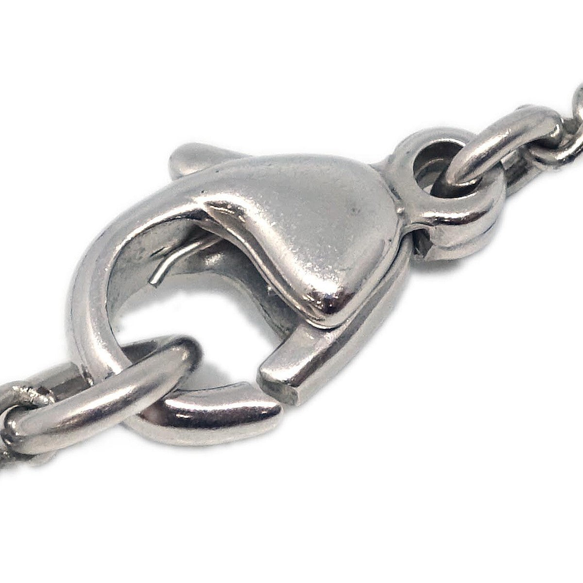 Chanel CC Logo Pendant Necklace Metal, SILVER, SILVER_PLATED, Necklace