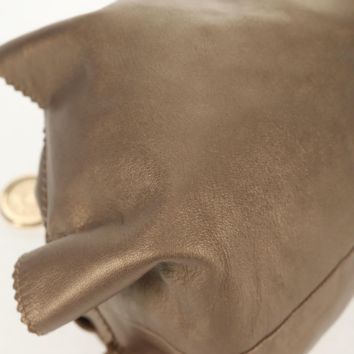 Loewe Anagram Logo Nappa Aire Hand Bag Leather, GOLD, LEATHER, Handbag