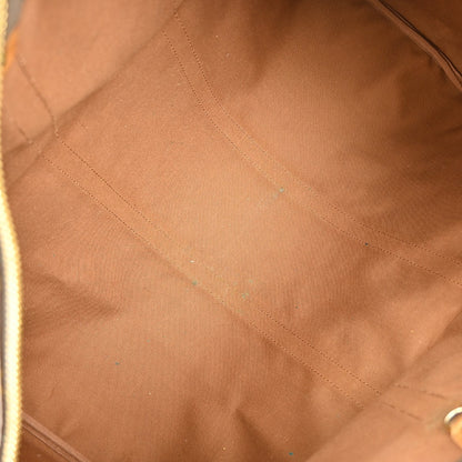 Louis Vuitton Keepall Bag Monogram Canvas, BROWN, CANVAS, Travel bag