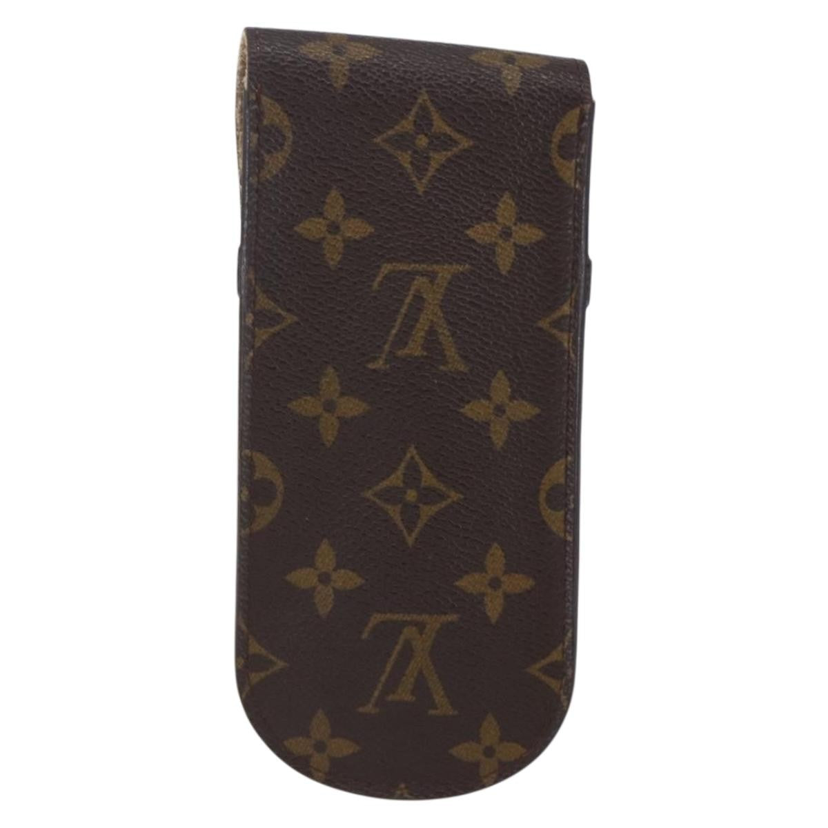 Louis Vuitton Etui à lunette Canvas, BROWN, CANVAS, Toiletry Case
