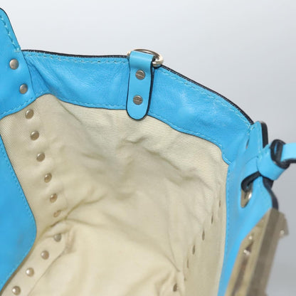 Valentino Garavani Rockstud Tote Soft Leather, BLUE, LEATHER, Tote bag