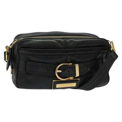 Burberry Shoulder Bag Leather, BLACK, LEATHER, Shoulder bag