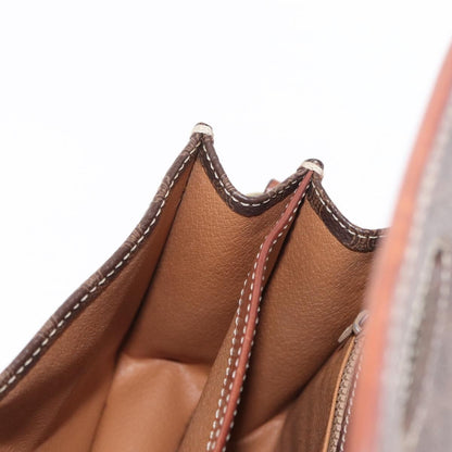 Celine Vintage Macadam Shoulder Bag Canvas, BROWN, CANVAS, Shoulder bag