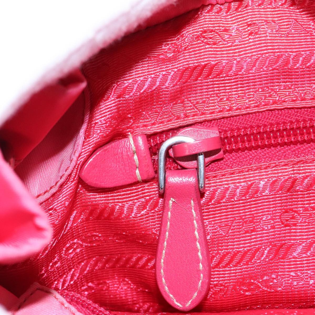 Prada Bow Convertible Tote Tessuto, PINK, NYLON, Tote bag