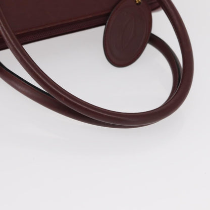 cartier Must De Cartier Leather, BURGUNDY, LEATHER, Handbag