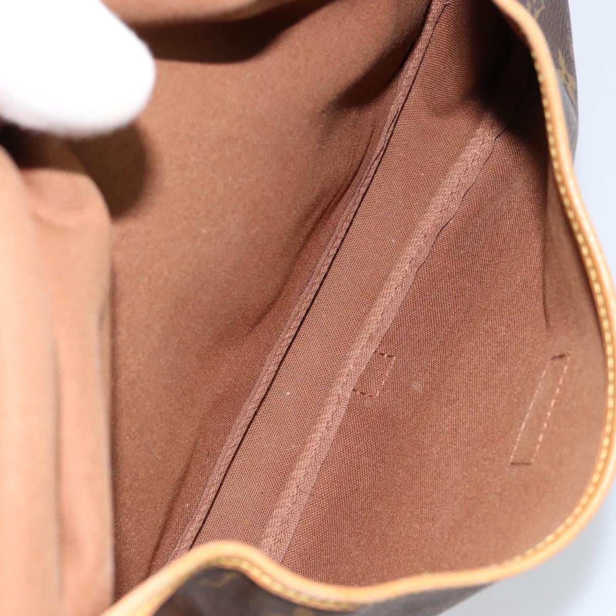 Louis Vuitton Saumur Handbag Monogram Canvas, BROWN, CANVAS, Shoulder bag