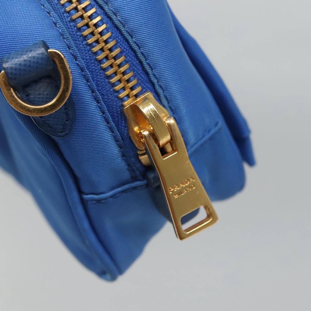 Prada Bow Camera Crossbody Bag Tessuto, BLUE, NYLON, Shoulder bag