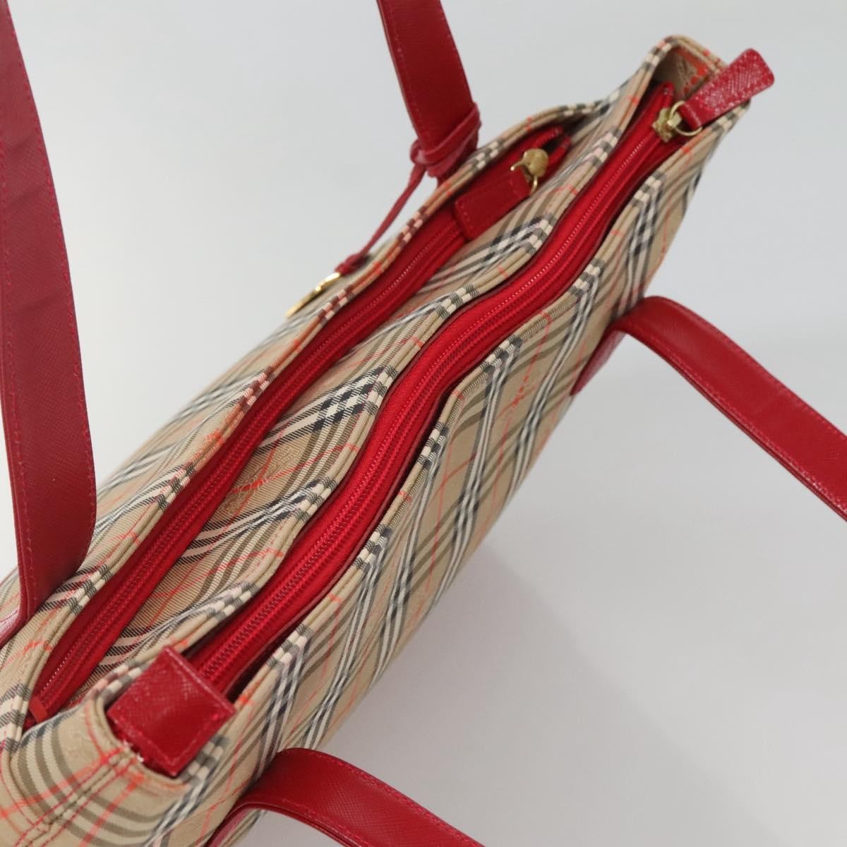 Burberry Nova Check Tote canvas check pattern, BEIGE, CANVAS, Tote bag