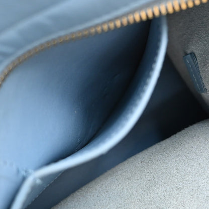 Saint Laurent Classic Y Cabas Leather, BLUE, LEATHER, Tote bag