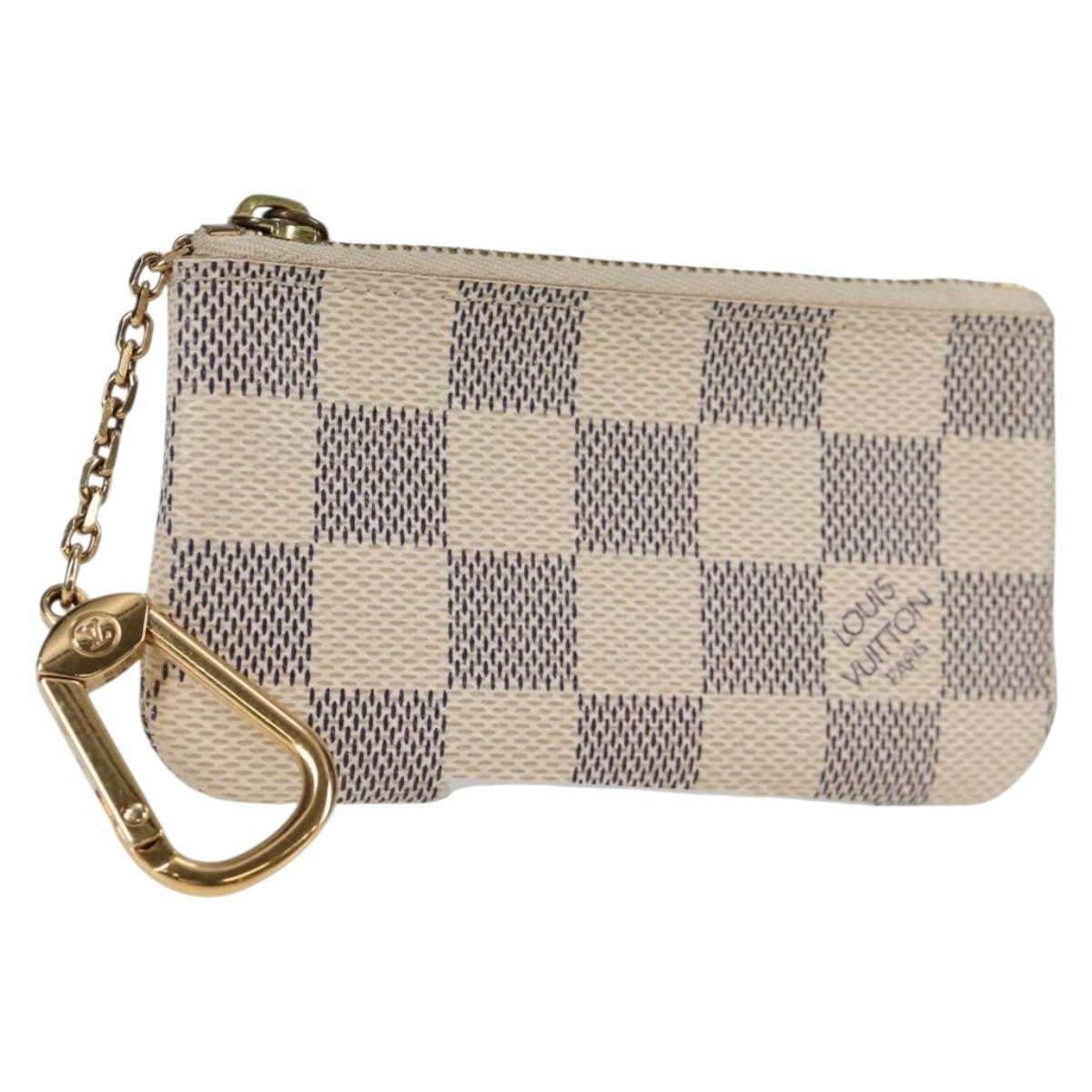 Louis Vuitton Pochette clés NM Canvas, WHITE, CANVAS, Wallets