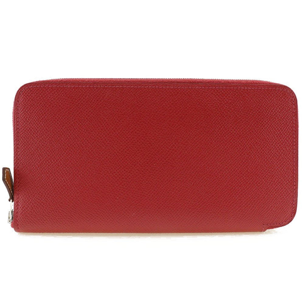 Hermes Azap Zip Around Wallet Epsom, RED, LEATHER, Wallets