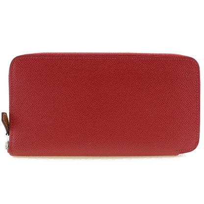 Hermes Azap Zip Around Wallet Epsom, RED, LEATHER, Wallets