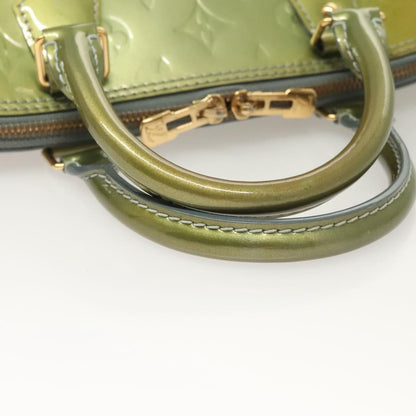 Louis Vuitton Alma Handbag Monogram Vernis, GREEN, PATENT_LEATHER, Handbag