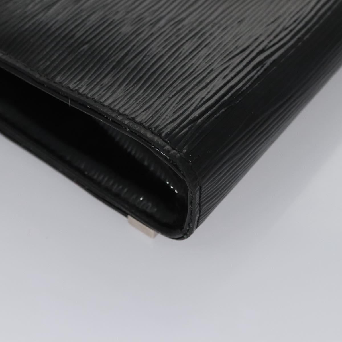 Louis Vuitton Sevigne Clutch Electric Epi Leather, BLACK, LEATHER, Shoulder bag