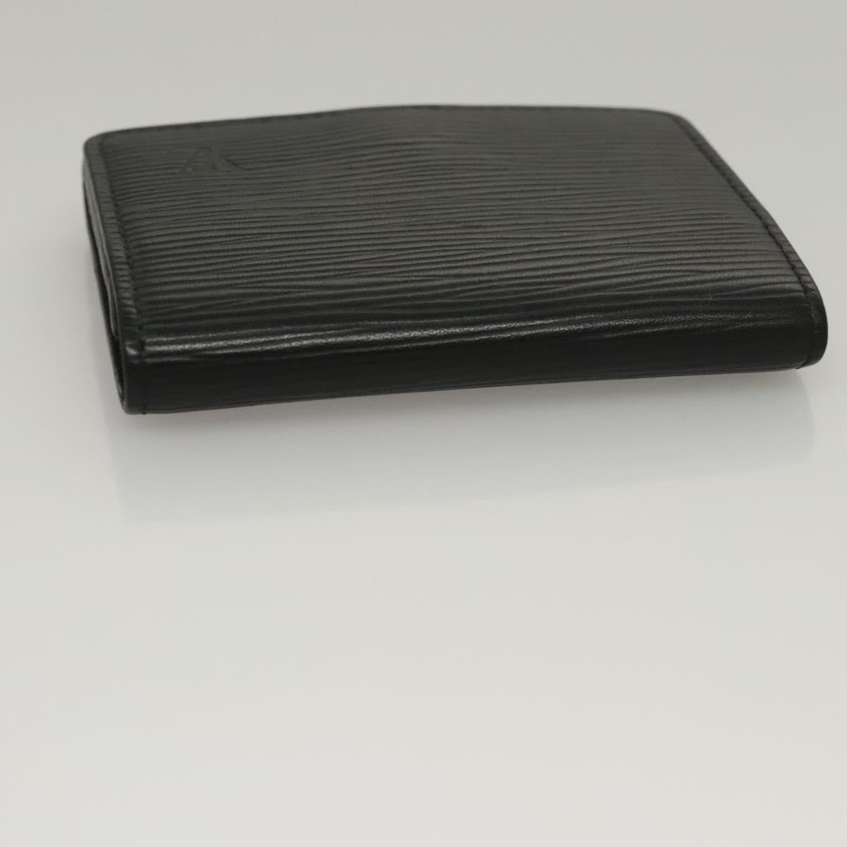Louis Vuitton Envelope Business Card Holder Epi Leather, BLACK, LEATHER, Card Holders