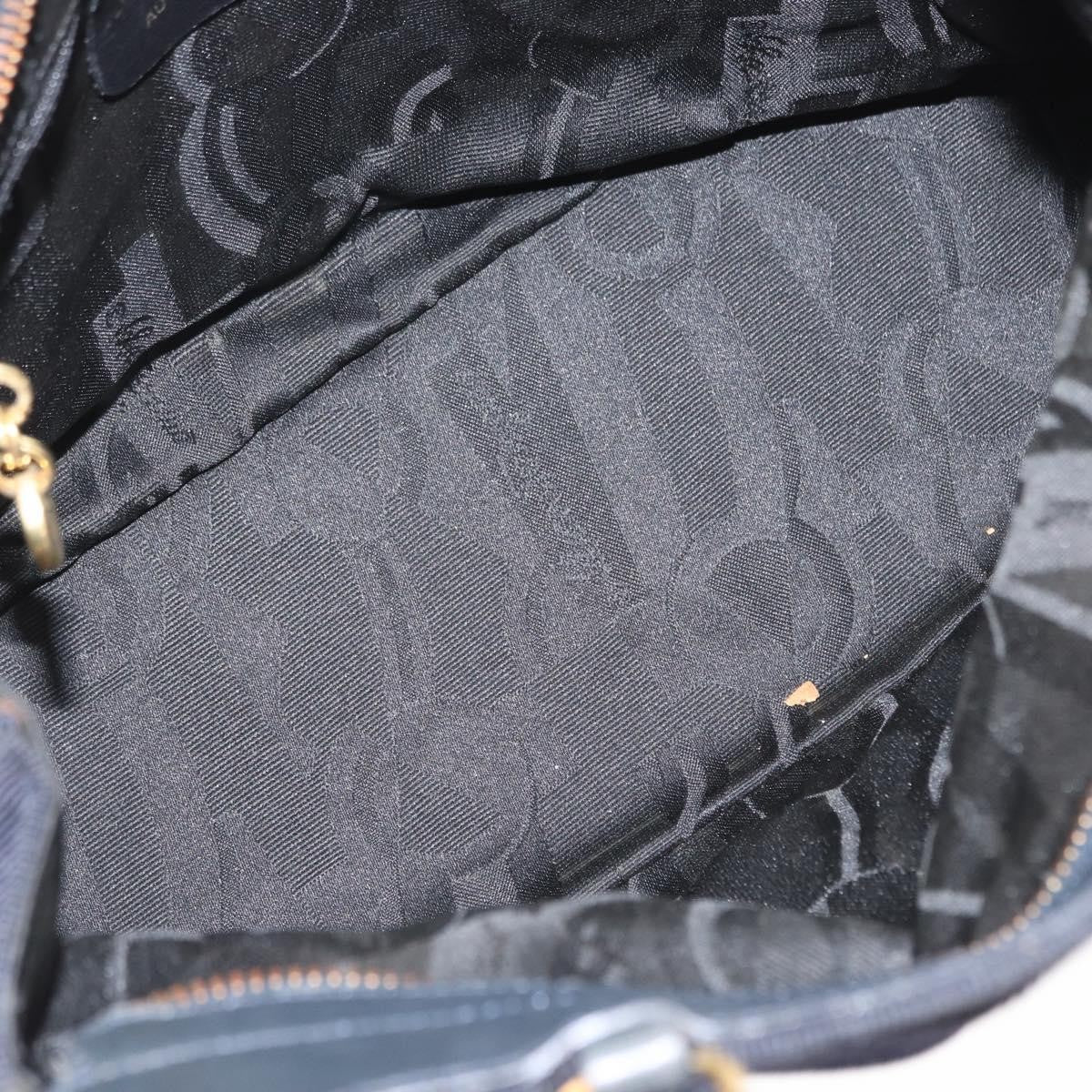 Salvatore Ferragamo Vala Handbag Canvas, NAVY, CANVAS, Handbag