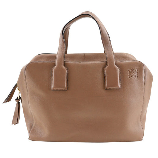 Loewe Goya Weekender Bag Leather, BROWN, LEATHER, Travel bag