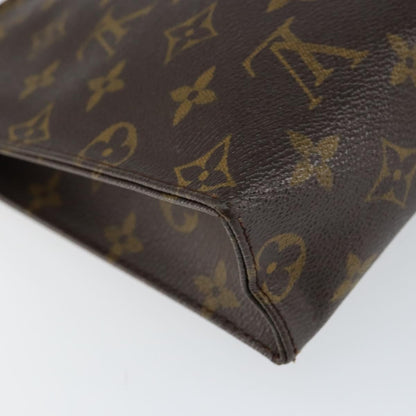 Louis Vuitton Pochette Voyage Monogram Eclipse Canvas, BROWN, CANVAS, Clutche & pouche