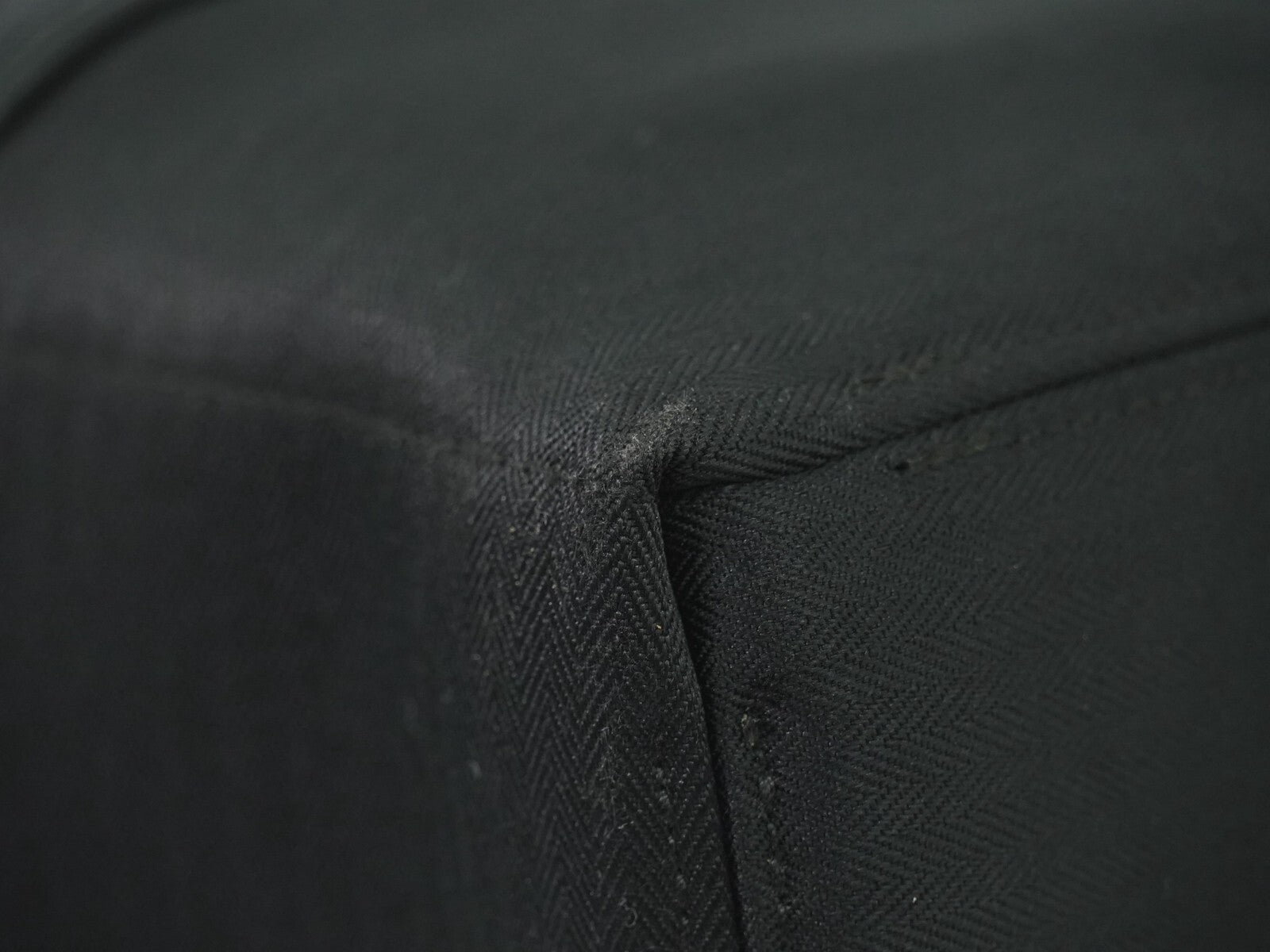 Hermes Acapulco Tote Toile and Leather, BLACK, CANVAS, Tote bag