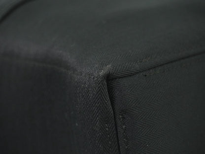 Hermes Acapulco Tote Toile and Leather, BLACK, CANVAS, Tote bag