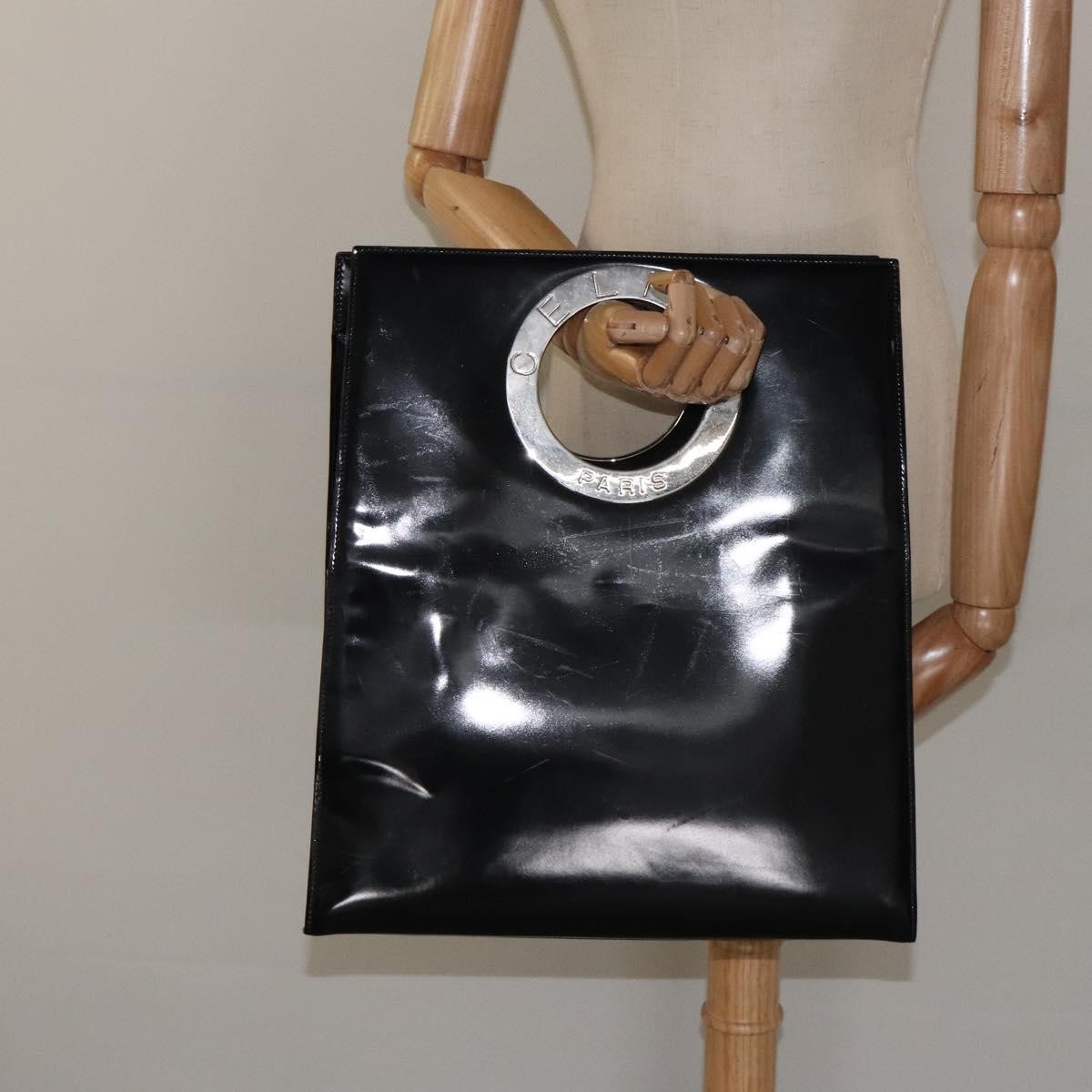 Celine Handbag Patent leather, BLACK, PATENT_LEATHER, Handbag