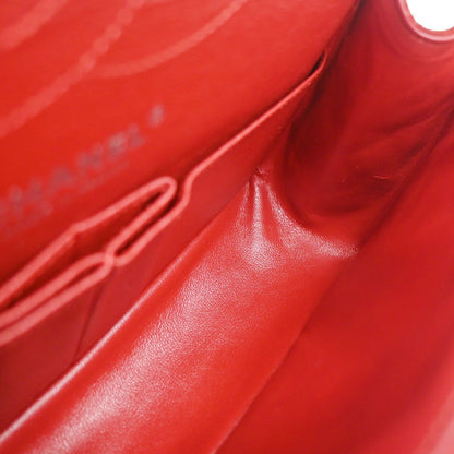 Chanel Reissue 2.55 Flap Bag Quilted Suede with Metallic Calfskin, RED, SUEDE, Shoulder bag