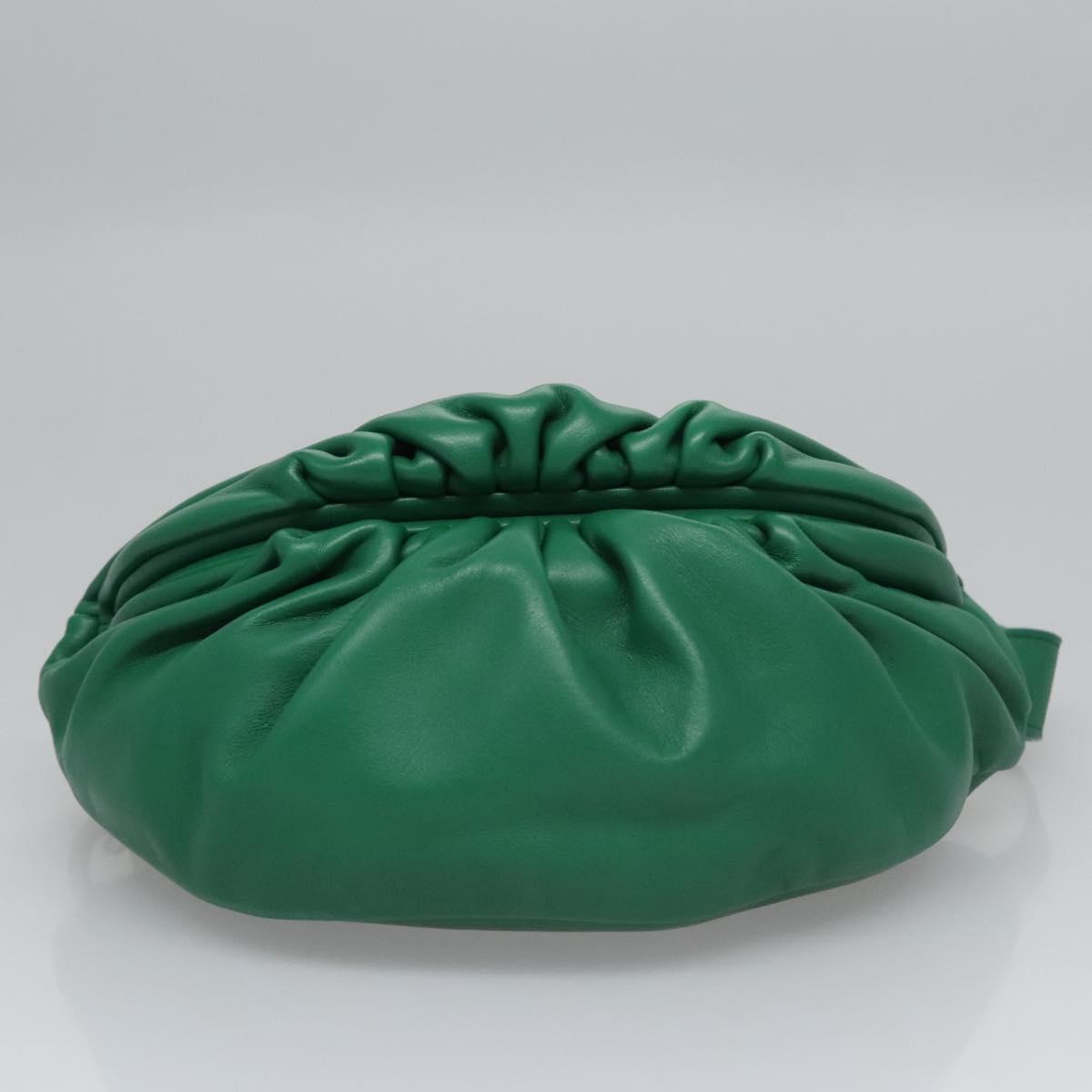 Bottega Veneta The Chain Pouch Leather, GREEN, LEATHER, Clutche & pouche