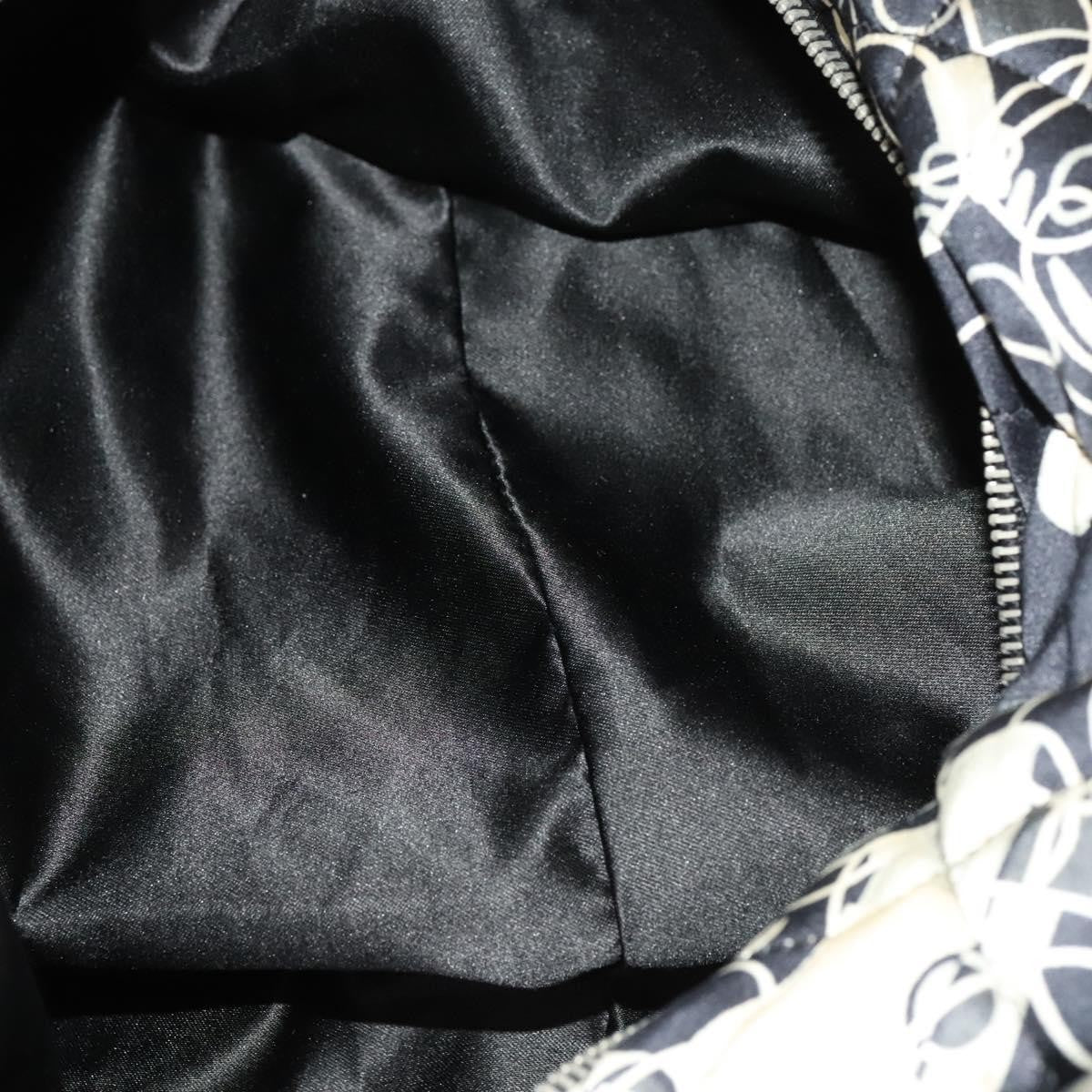 Chanel Kaleidoscope Chain Tote Quilted Printed Satin, BLACK, SILK, Tote bag