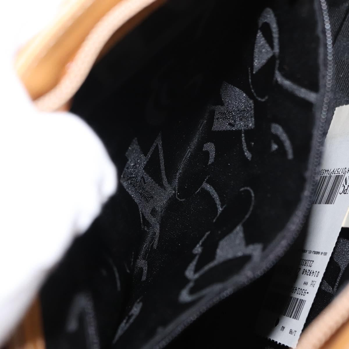 Salvatore Ferragamo Vintage Shoulder Bag Leather, BEIGE, LEATHER, Shoulder bag