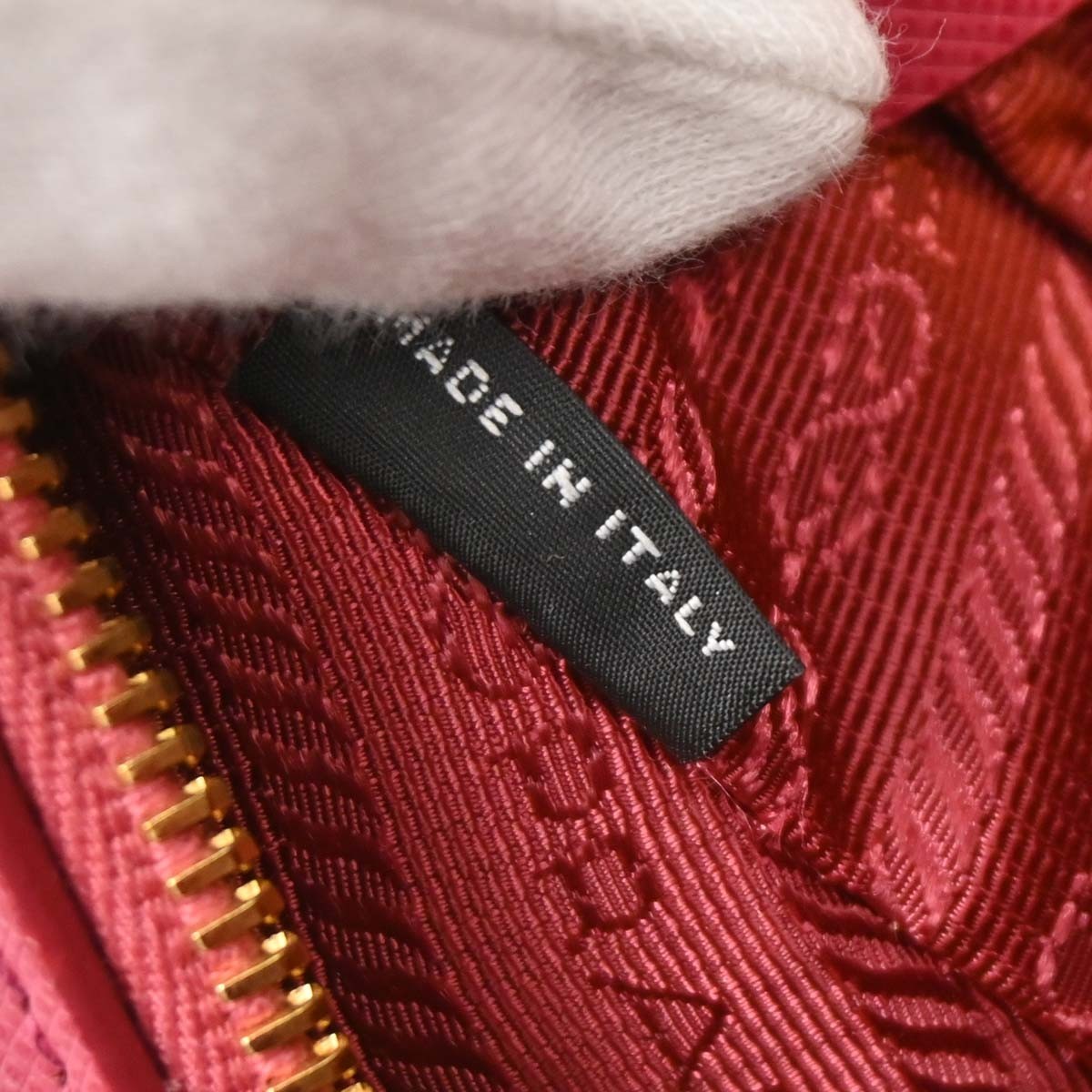 Prada Convertible Bowler Bag Saffiano Leather, PINK, LEATHER, Handbag